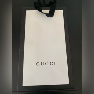 SOLD Gucci Black and White Tall Small Shopping Bag